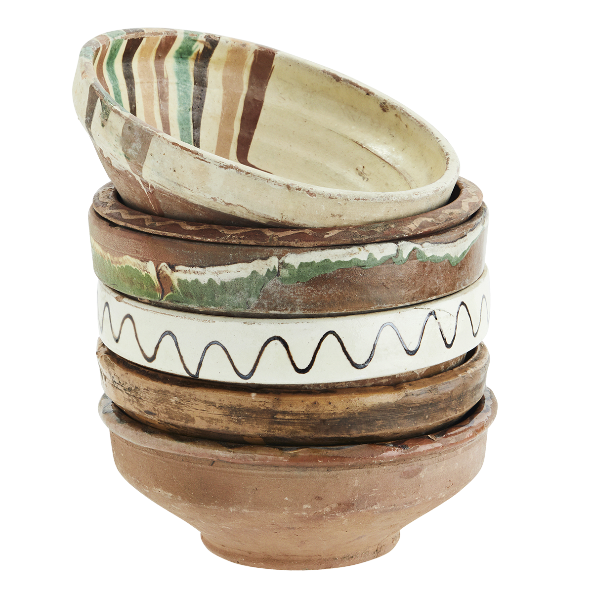 Re-used earthenware bowl