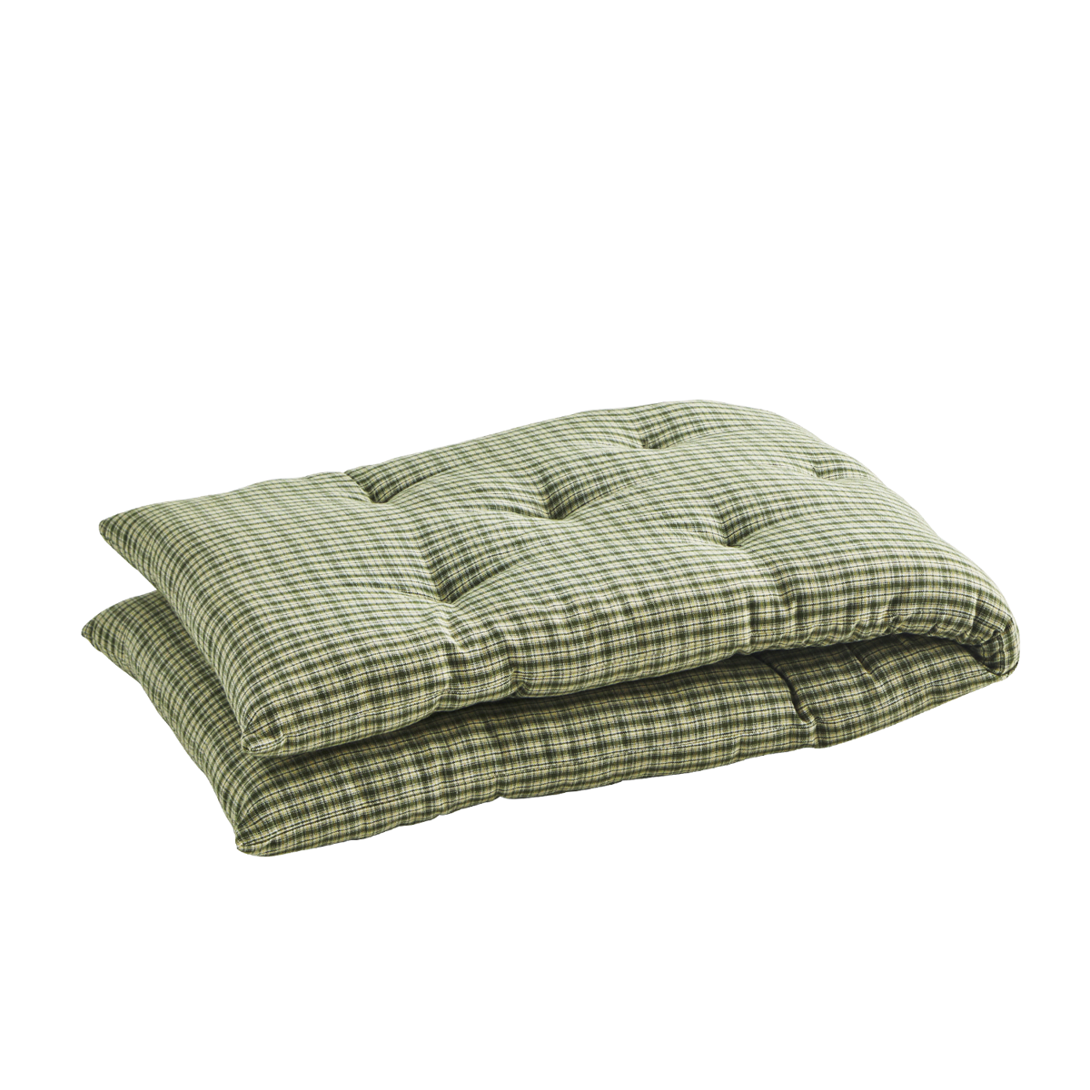 Checked woven cotton mattress