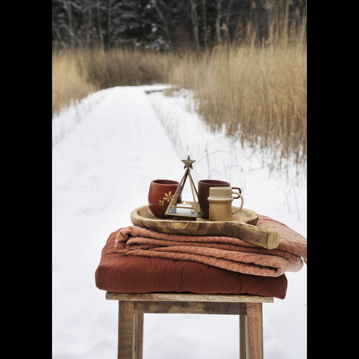 Quilted cotton throw