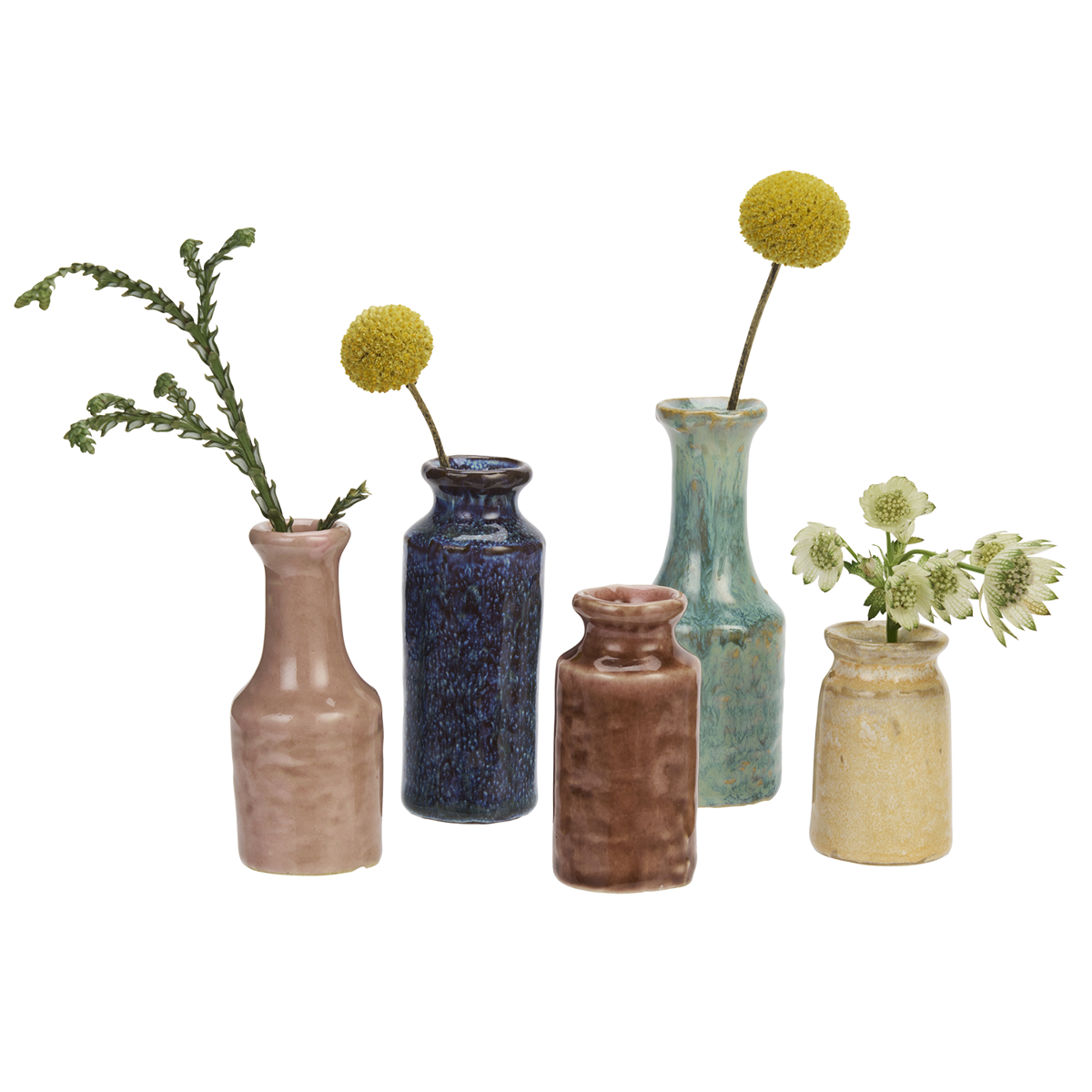 Stoneware mini vases
