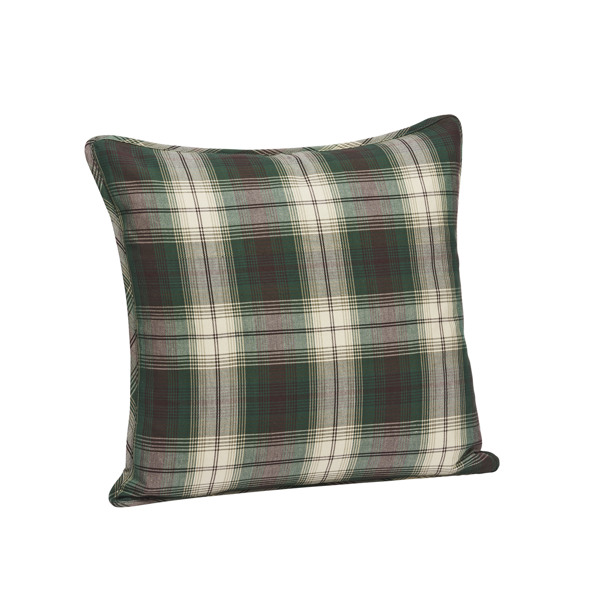 Checked cushion cover