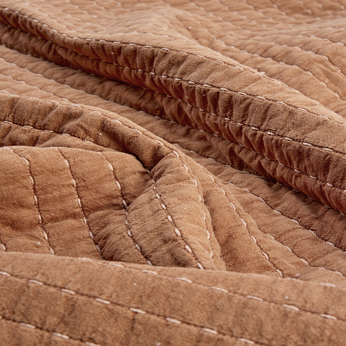Quilted cotton bed cover