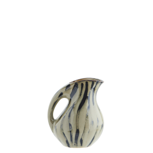 Striped stoneware jug
