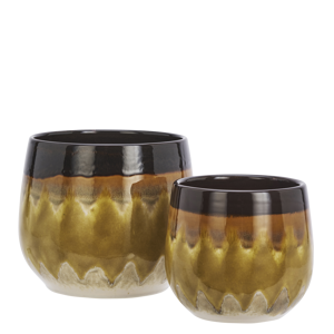 Stoneware flower pots