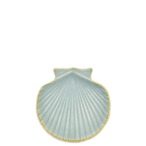 Stoneware sea shell tray