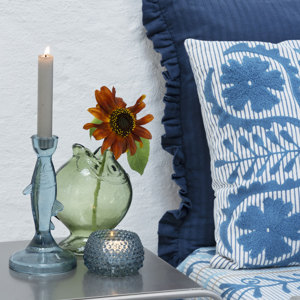 Coloured glass votive