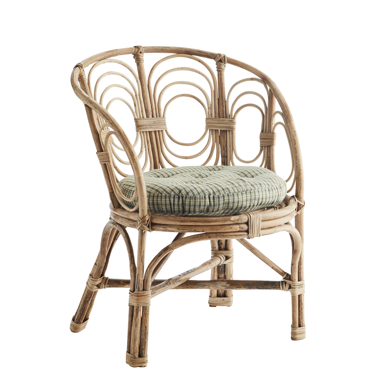 Round bamboo chair