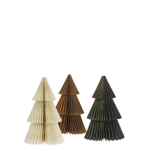 Standing paper trees w/ glitter