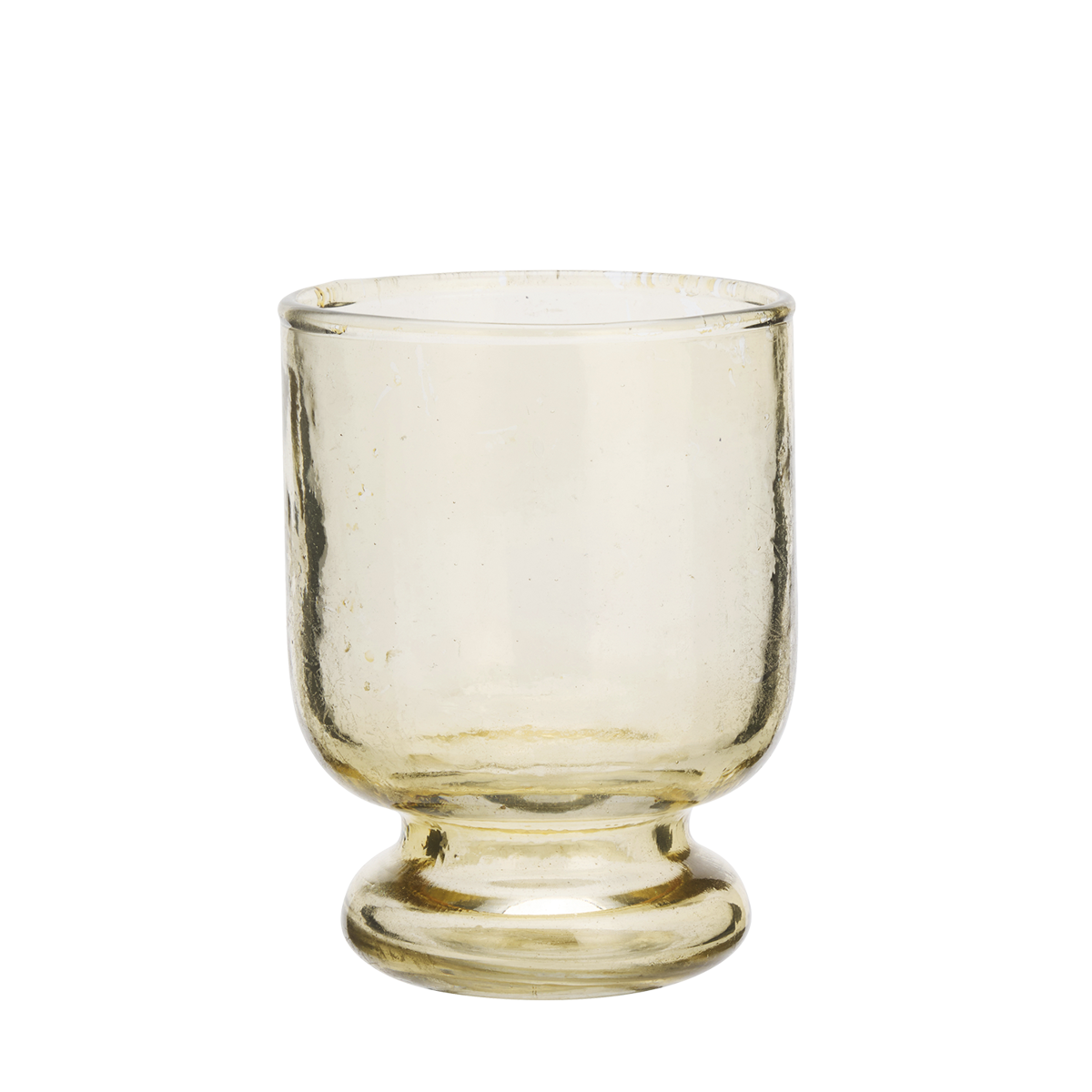 Hammered drinking glass