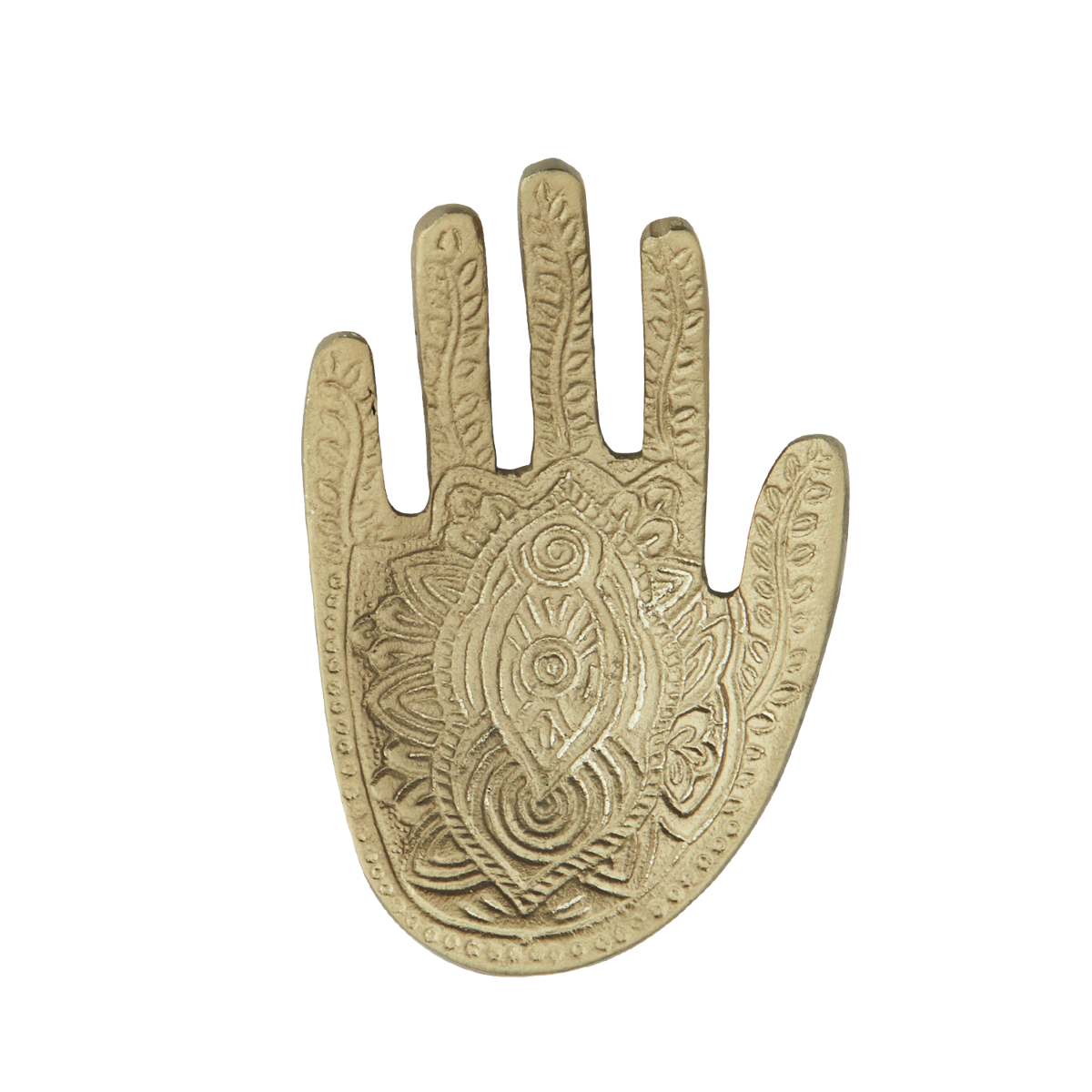 Hand hammered hamsa tray