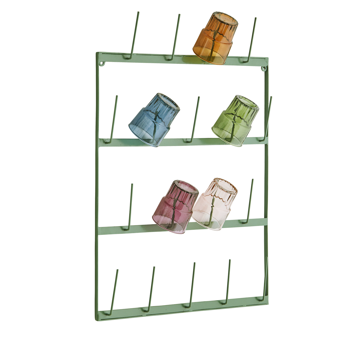 Hanging iron mug holder