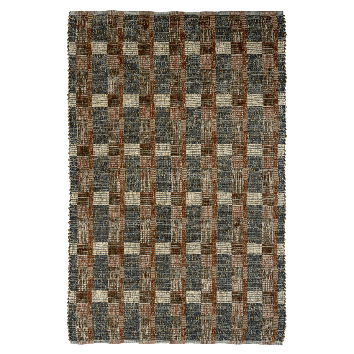 Handwoven jute rug 