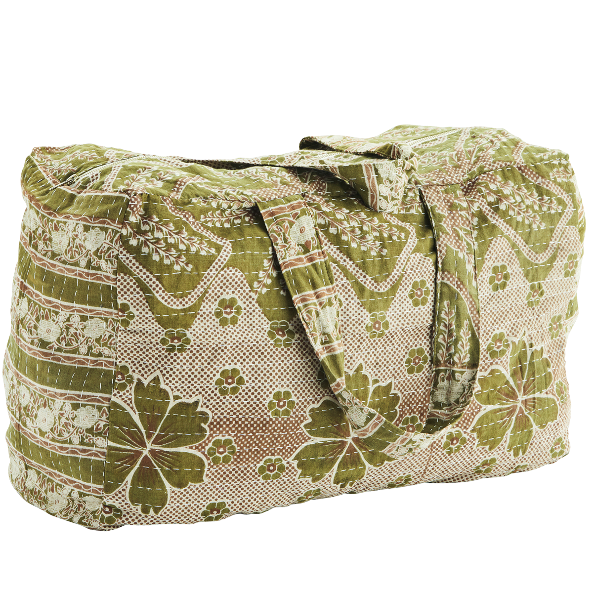 Recycled kantha travel bag