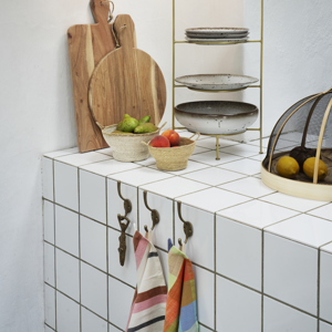 Striped kitchen towel