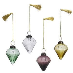 Recycled glass ornament