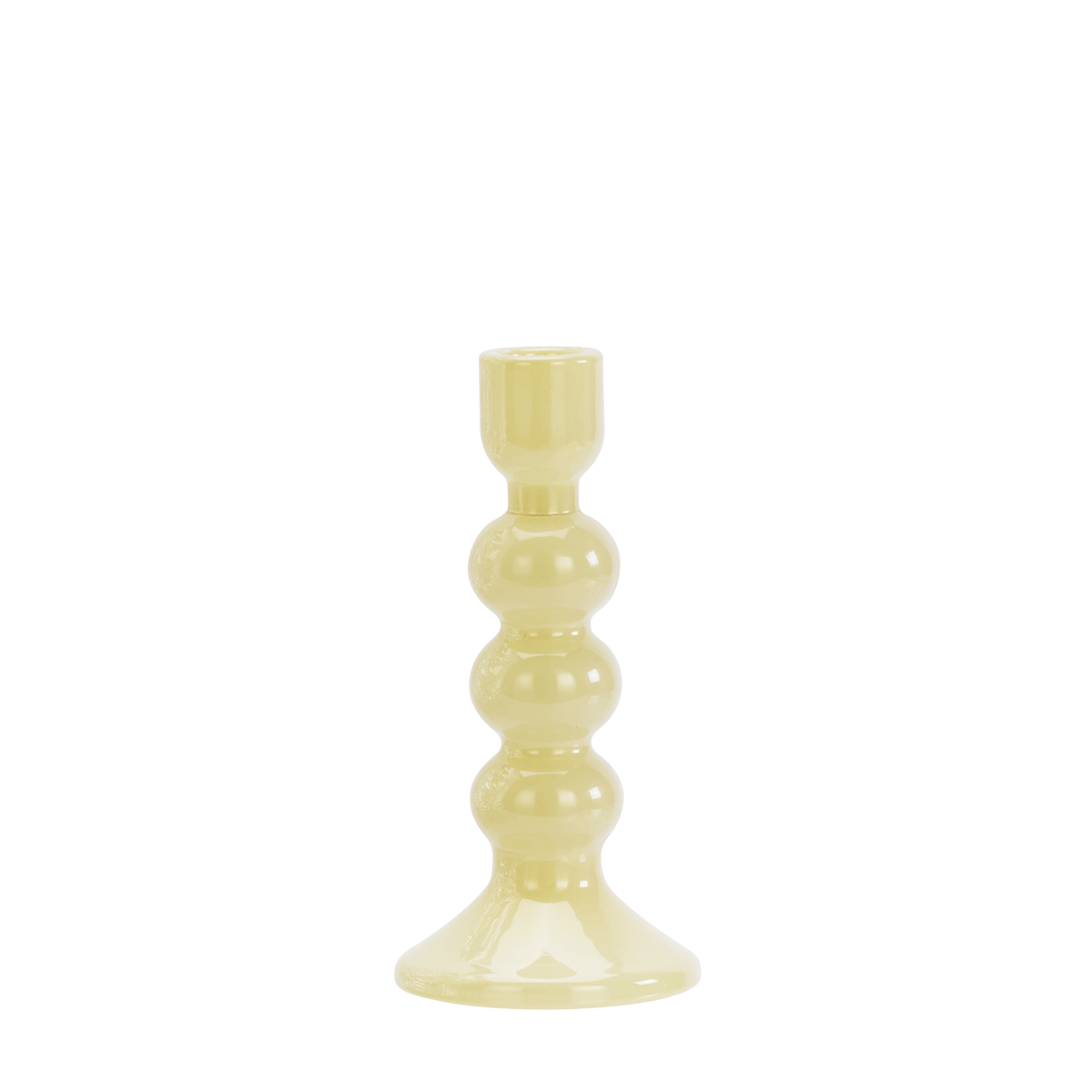 Glass candle holder