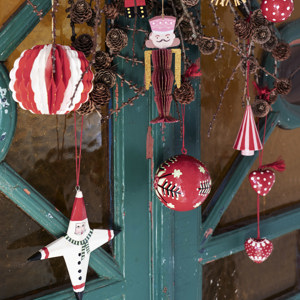 Hand-painted christmas ornaments