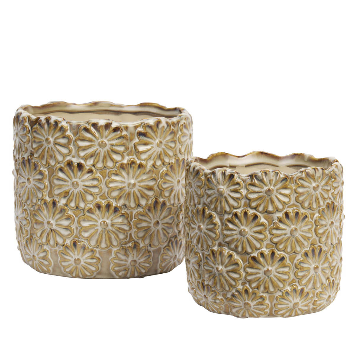 Stoneware flowerpots