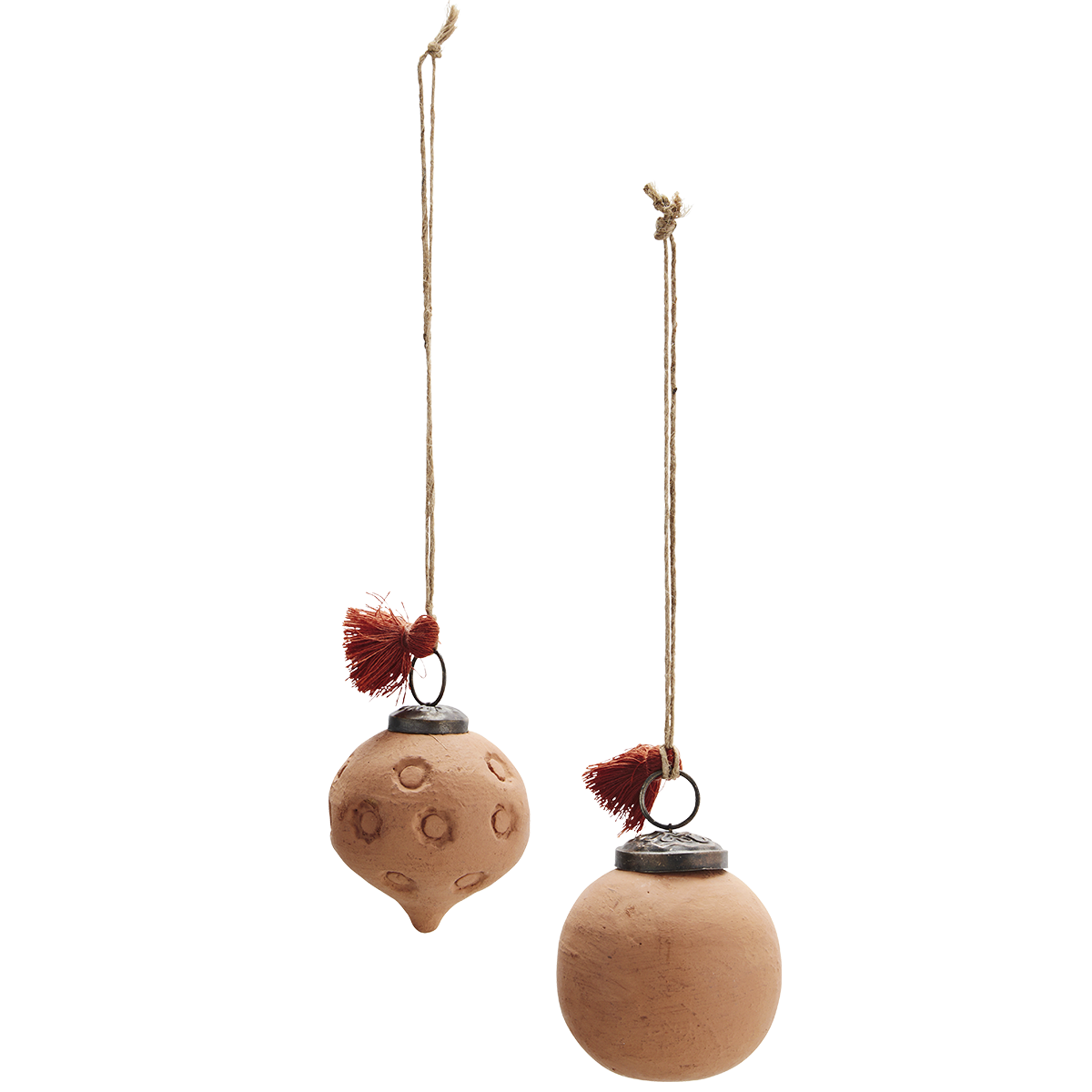 Hanging terracotta ornaments