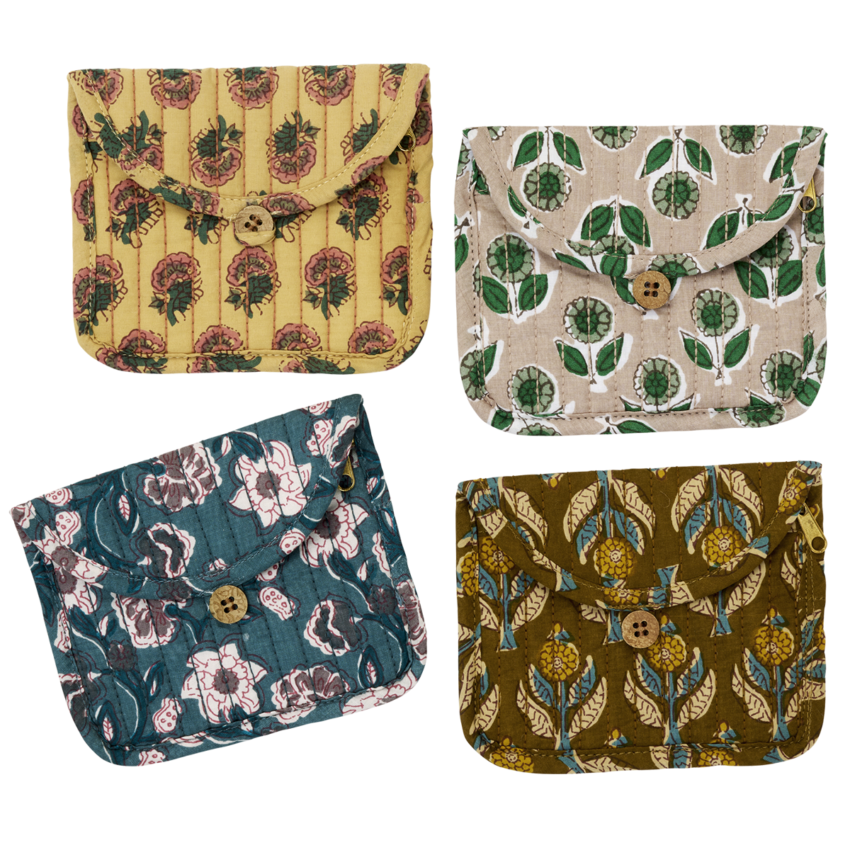 Quilted cotton purse