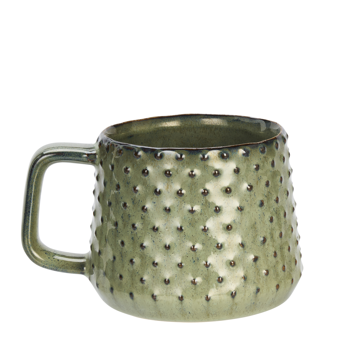 Stoneware mug w/ dots