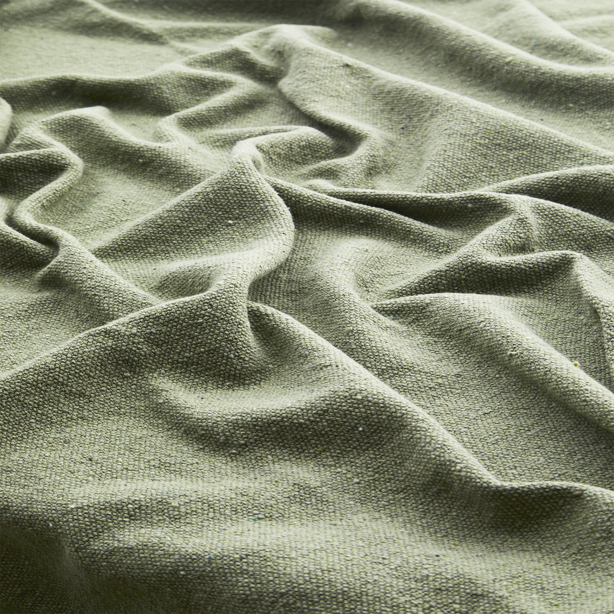 Recycled cotton throw