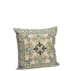 Embroidered cushion cover
