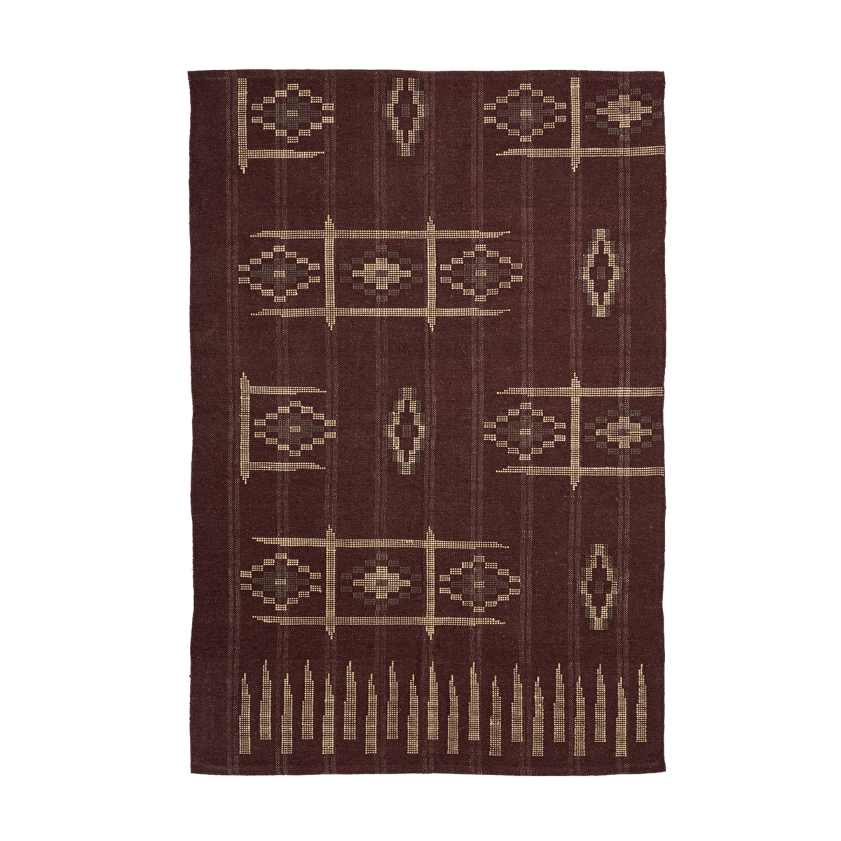 Handwoven cotton rug