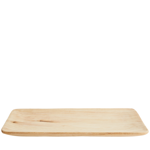 Rectangular wooden tray