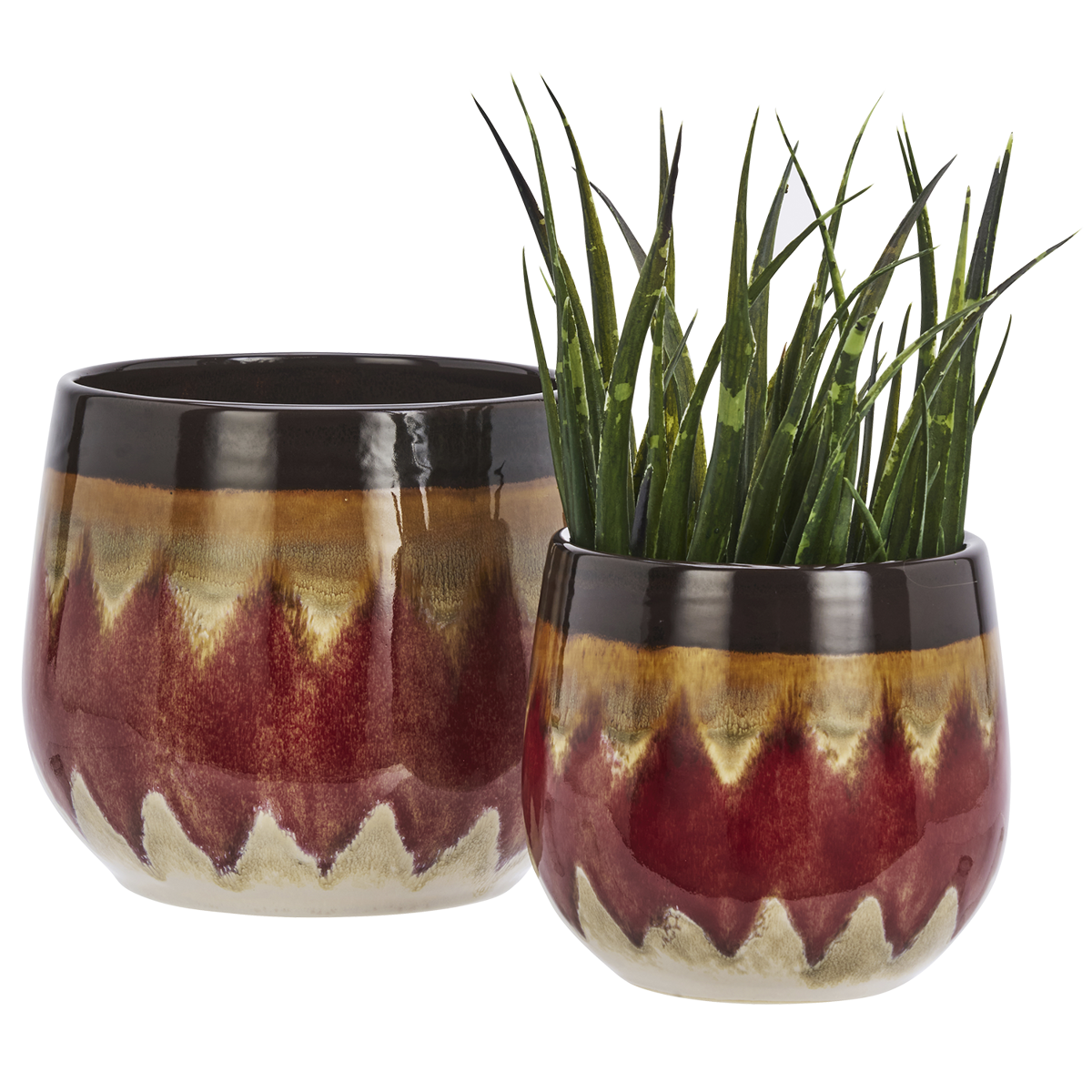 Stoneware flower pots