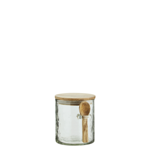 Glass jar w/ spoon
