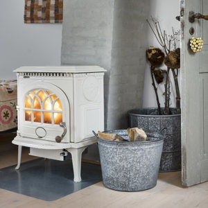 Galvanised iron planters w/ handles