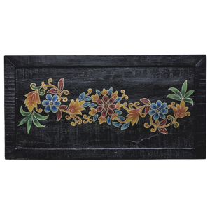 Hand-painted recycled wooden tray