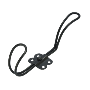 Hand forged iron hook