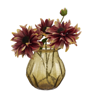 Recycled glass vase