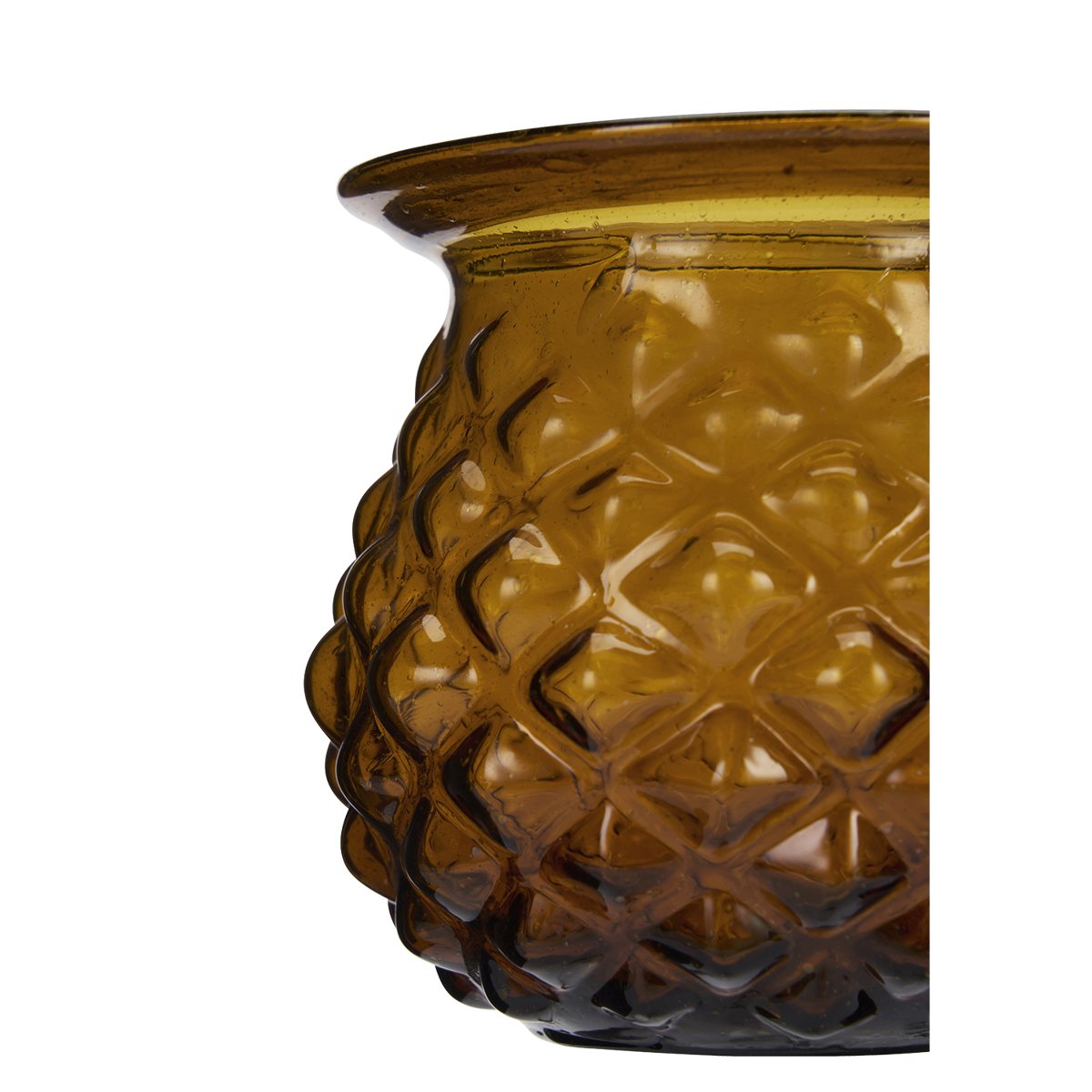 Recycled glass vase