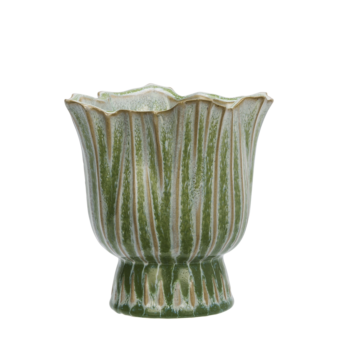 Stoneware flower pot