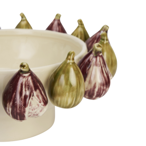 Stoneware bowl w/ figs