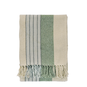 Recycled cotton throw