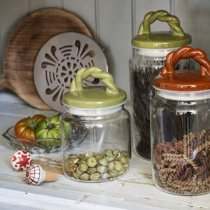 Hand-painted stoneware bottle stopper