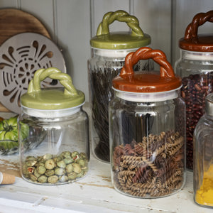 Glass jar w/ ceramic lid