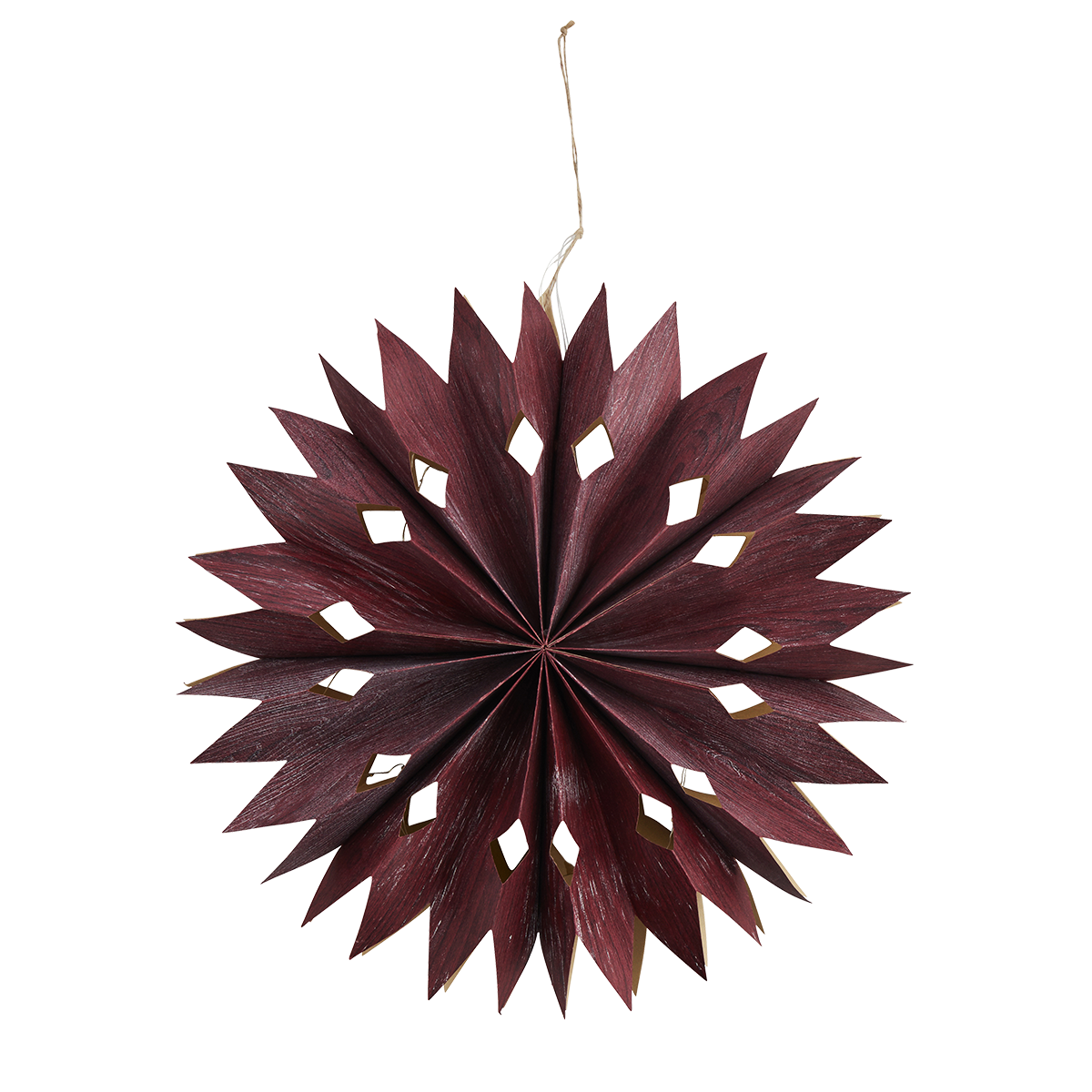 Veneer paper star w/ lights Veneer paper star w/ lights