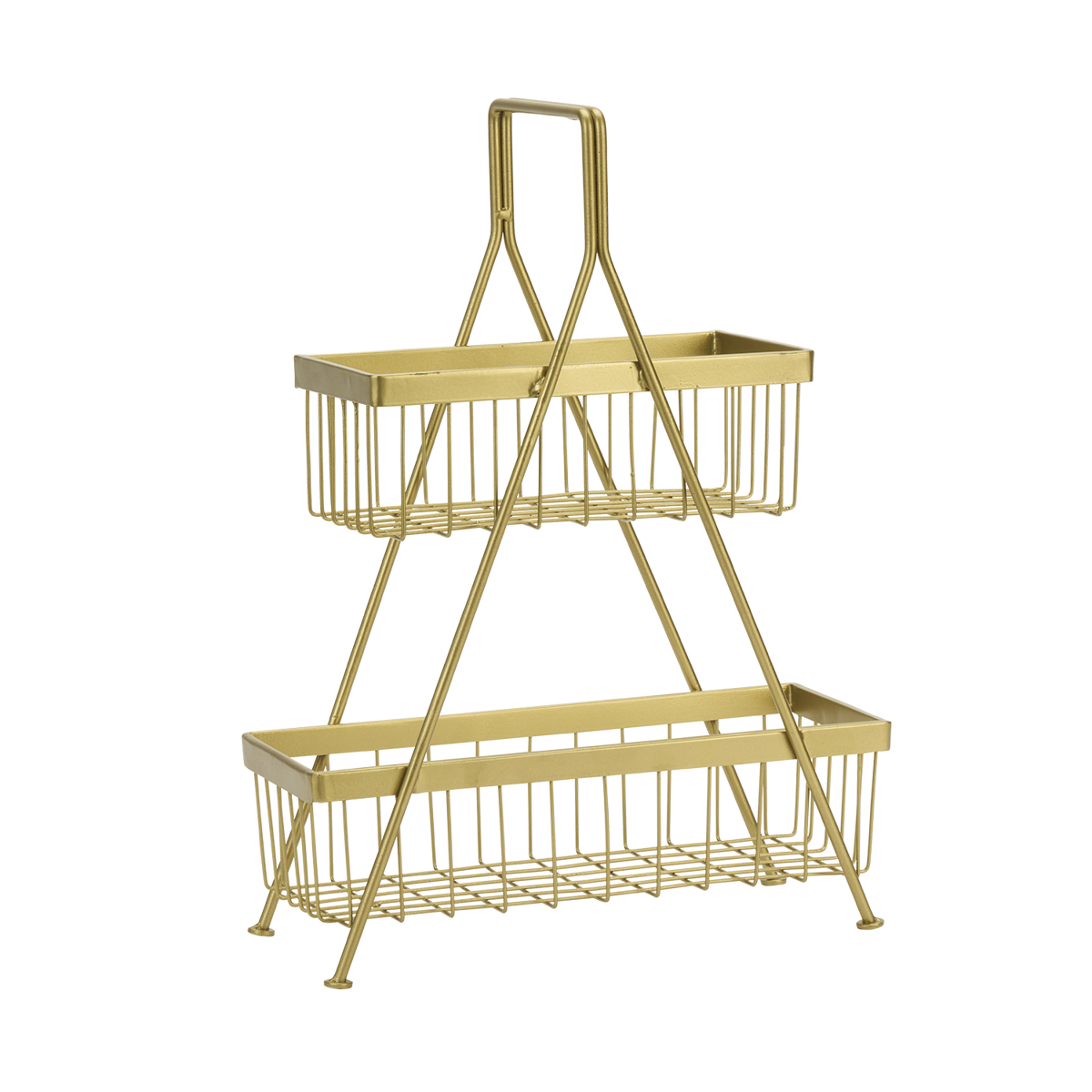 Iron basket rack
