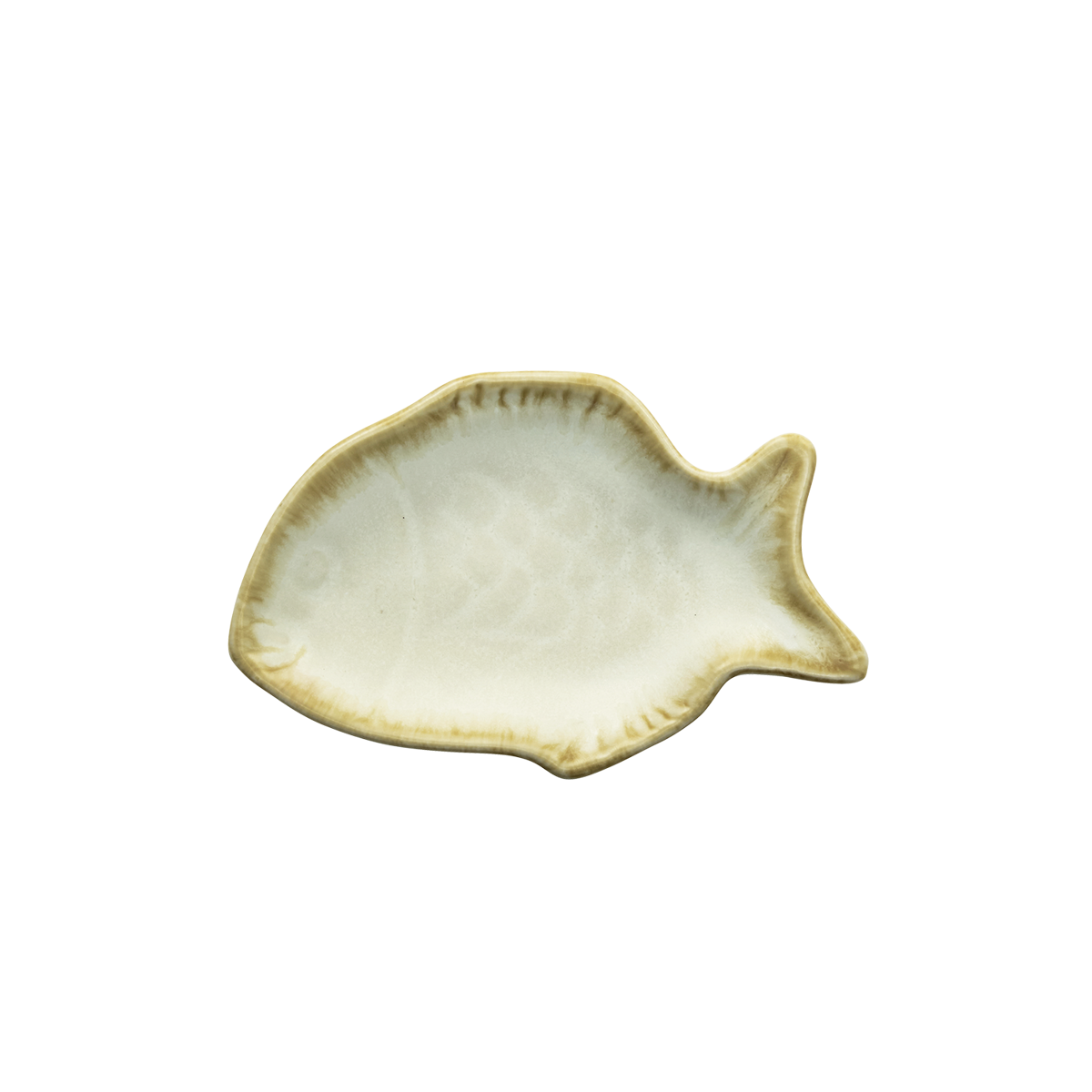 Stoneware fish tray