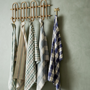 Checked kitchen towel