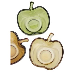Apple glass bowl