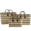 Dotted grass bags w/ handles