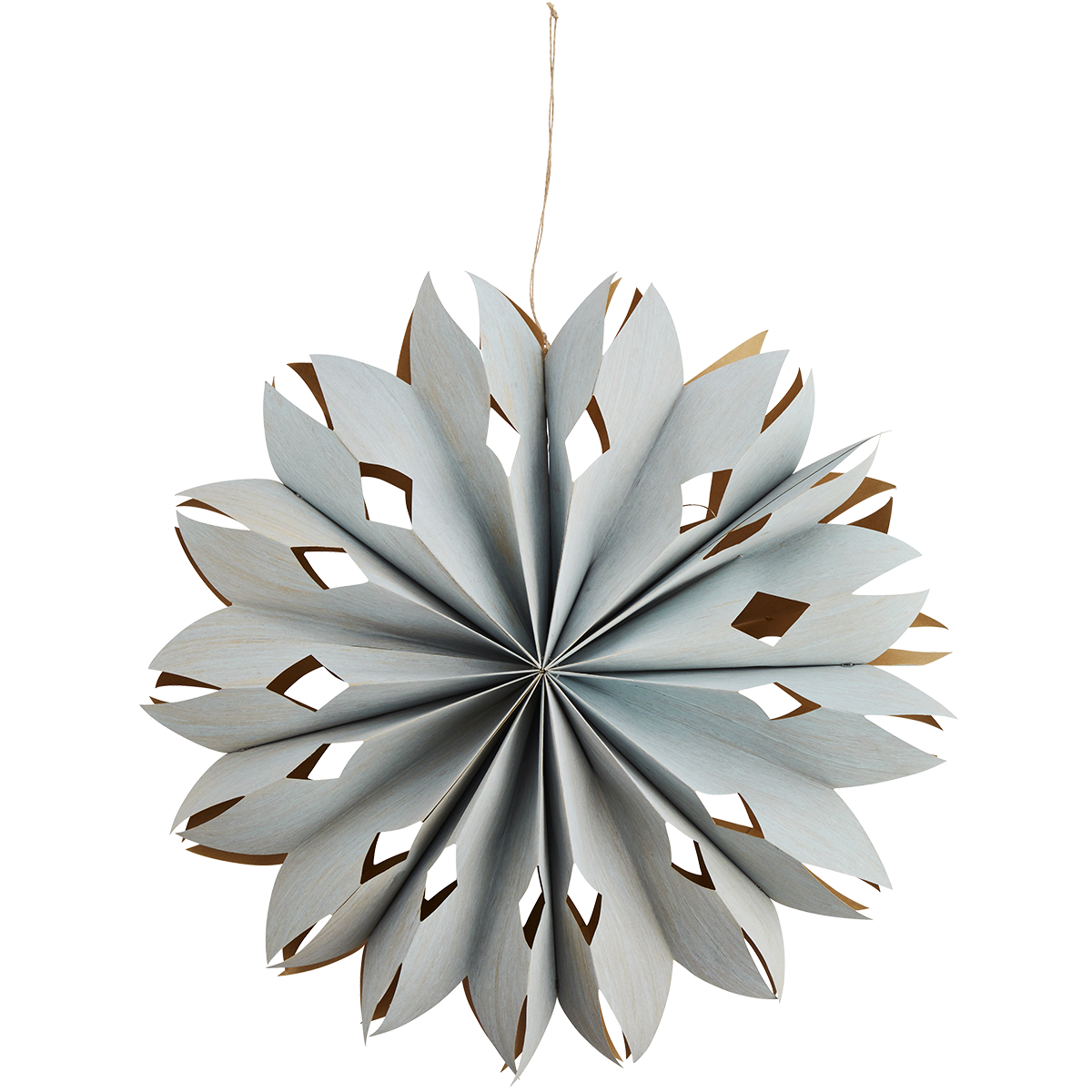 Veneer paper star w/ lights