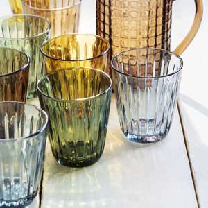 Coloured drinking glass