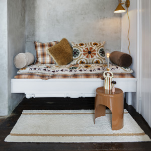 Checked cotton mattress